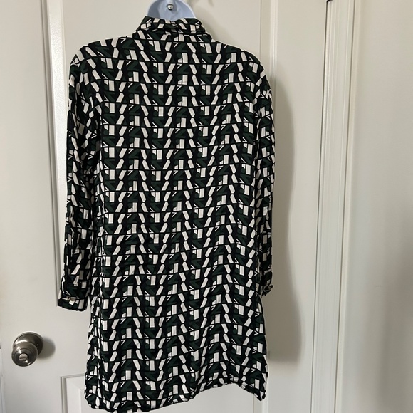 ZARA Basics - Shirts/Tops Green/White/Black-Size Small - Picture 5 of 7